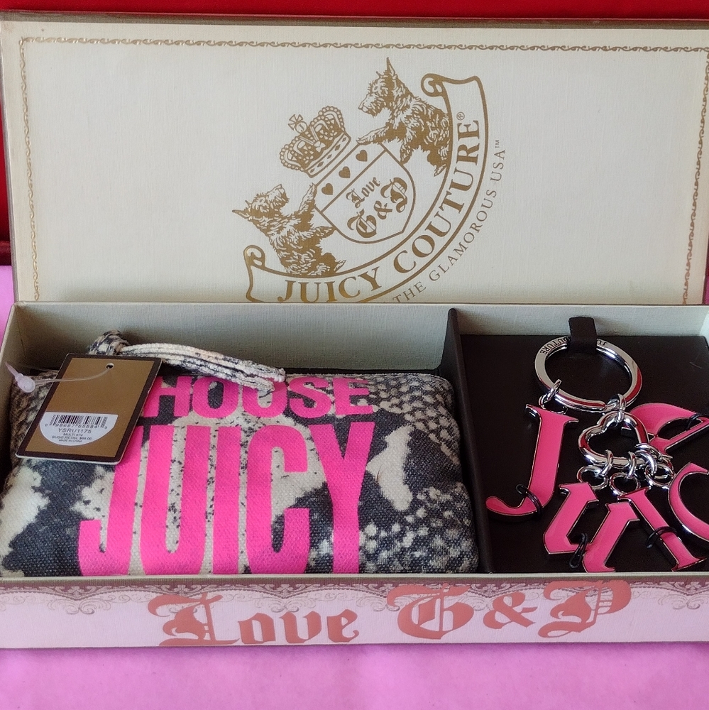 JC ๐ LOVE ๐ Born in the Glamorous USA Clutch & Huge Pink Enamel ๐๏ธ Ring NWT - Picture 6 of 9